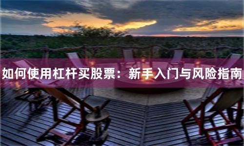 如何使用杠杆买股票：新手入门与风险指南